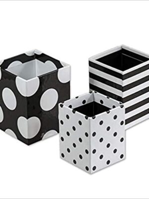 Schoolgirl Style - Polka Dot Pencil Cups, 3 Assorted Sizes