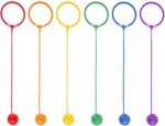 Champion Sports Skip Ball Ankle Toy for Kids, Pack of 6, Assorted Colors