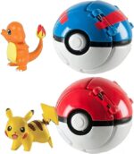 2 PCS PokePets Throw N Pop Poke Ball and Figure