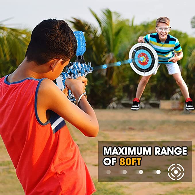 2 Set Electric Gel Splatter Toy, Full Auto and Manual Dual Mode