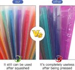 4 Pack 13-Pocket Expanding File, A4/Letter Size Accordion Organizer Folder, Black & Blue & Pink & Yellow