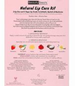 "Natural Lip Care Kit" Lip Scrub Exfoliating & Moisturizing Kit by Beauty Treats - 6pc Boxed Set