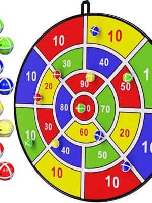 29" Large Dart Board for Kids, Birthday Gifts for 3 4 5 6 7 8 9 10 11 12 Year Old Boys Girls