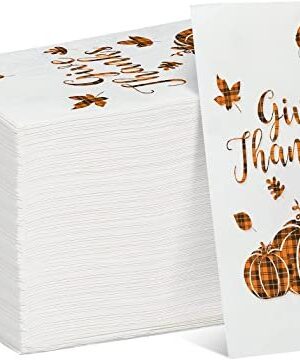 100 Pcs Disposable Thanksgiving Napkins