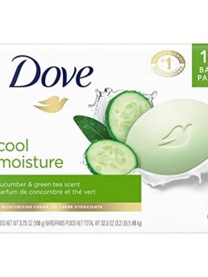 Dove Skin Care Beauty Bar For Softer Skin Cucumber and Green Tea 3.75 oz, 14 Bars