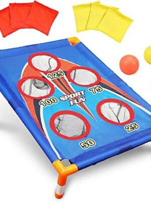 TOY Life Kids Cornhole Outdoor Games - Outside Toys for Kids 3 4 5 6 7