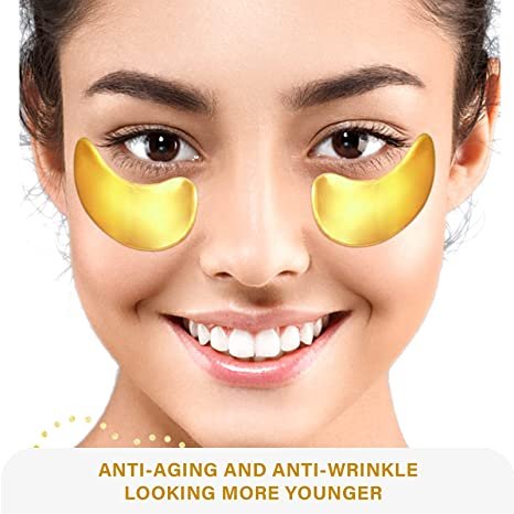 Under Eye Patches 24k Gold Under Eye Mask Puffy Eyes and Dark Circles Treatments & Personal Care 30 Pairs
