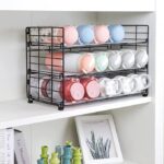 Vidor Adjustable Water Bottle Organizer Storage,3-Tier Wall-Mounted Water Bottle Storage Rack