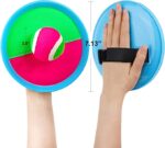 Ayeboovi Toss and Catch Ball Set Kids Toys Outdoor Games (4 Mitts & 4 Balls)