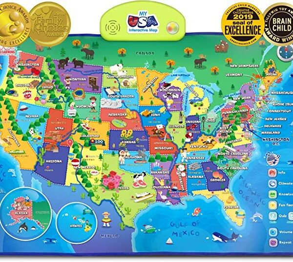 BEST LEARNING i-Poster My USA Interactive Map