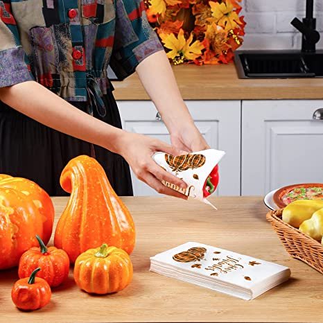 100 Pcs Disposable Thanksgiving Napkins